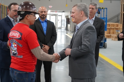 NC Gubernatorial Candidate Visits Charlotte Training Center